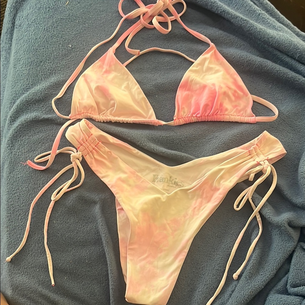 Pink Tie-Dye Bikini Set